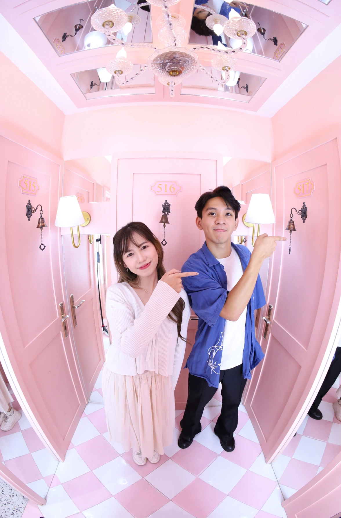 Pink Hotel Corridor Studio