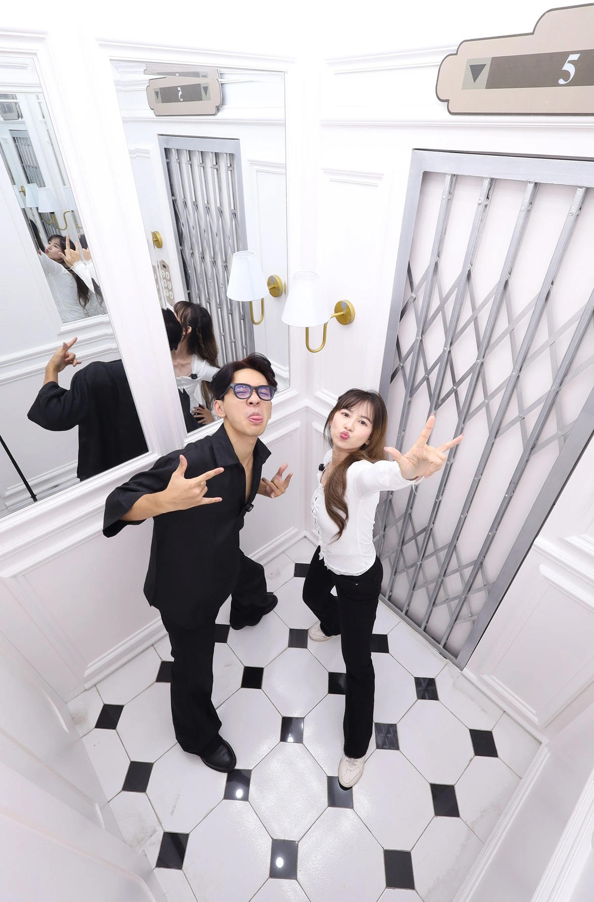 White Vintage Elevator HA Studio