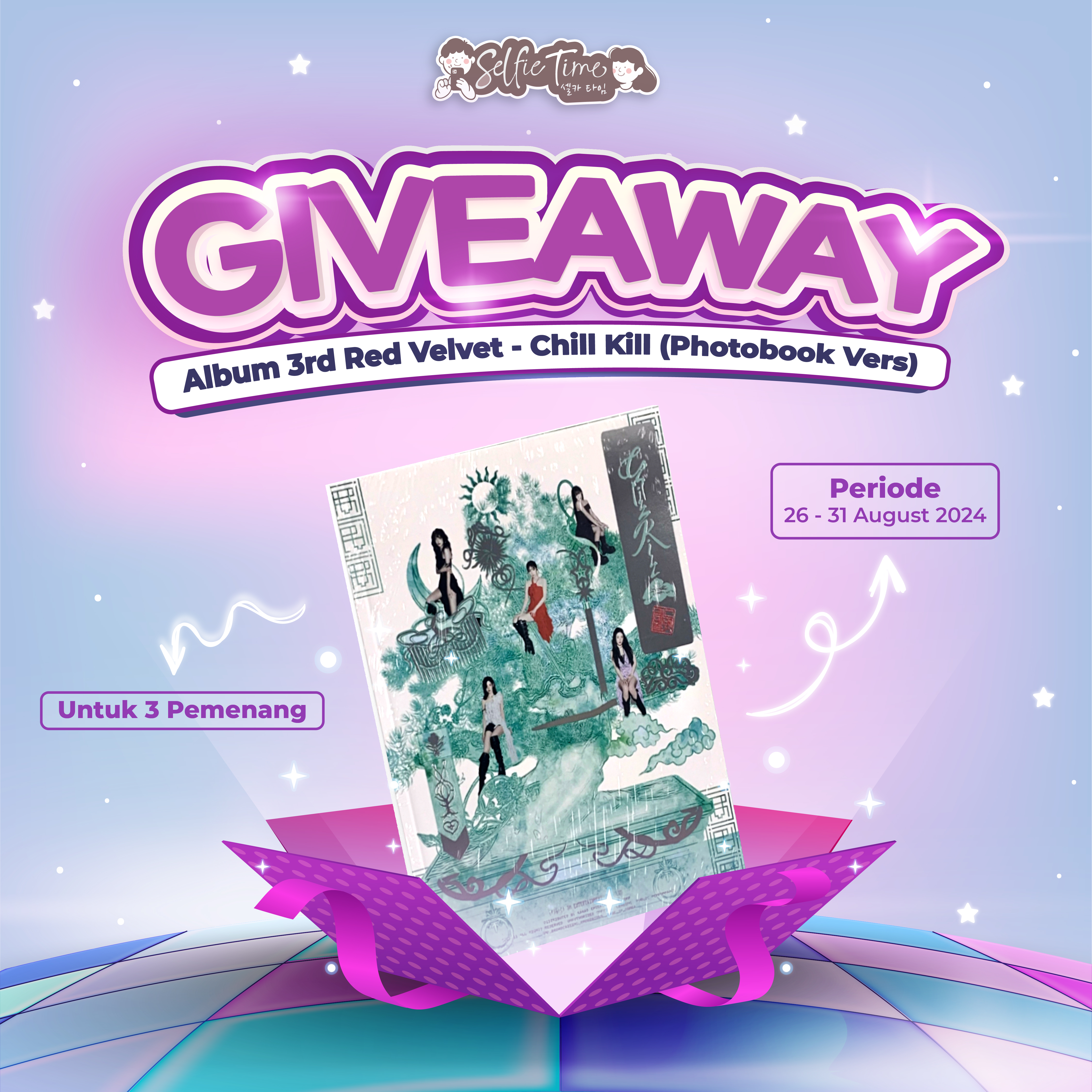 GIVEAWAY TIMEYukRaihAlbumRedVelvet3rdChillKill(Photobook Vers)